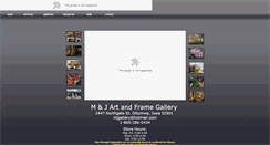 Desktop Screenshot of mjartgallery.com